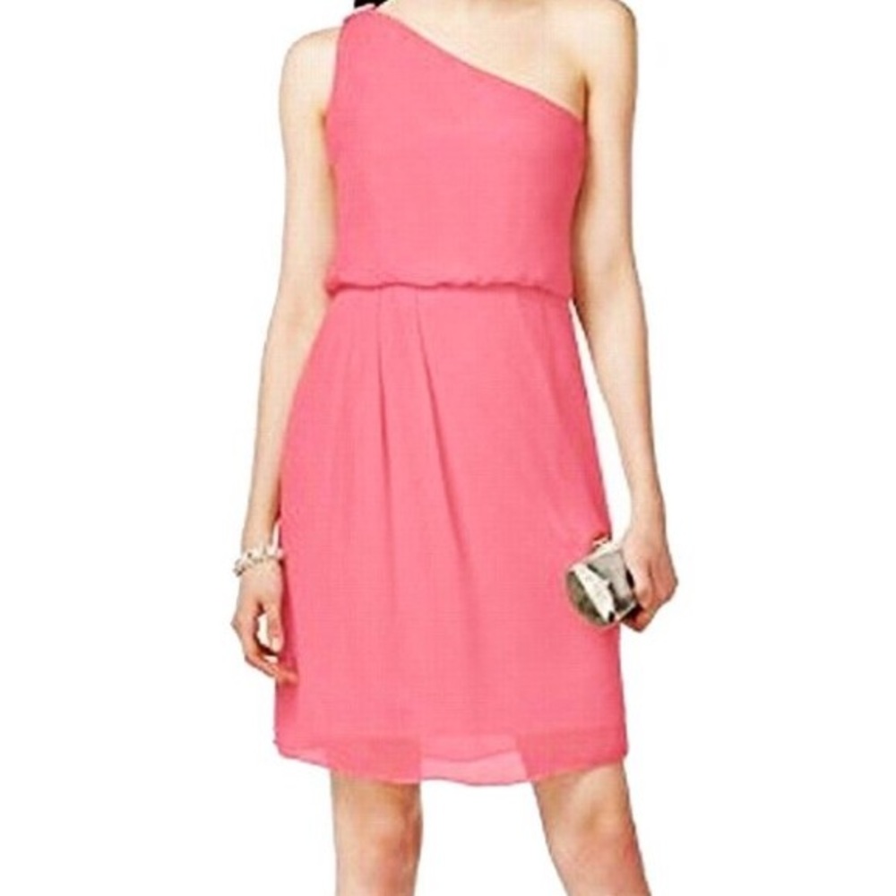 Adrianna Papell | Hot Pink Strap Dress - E82